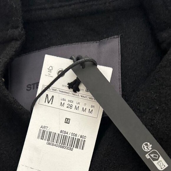 ZARA WOMEN FW23 STEVEN MEISEL WOOL PONCHO BLACK M 8094/006 NEW WITH TAGS $259 - Picture 7 of 7